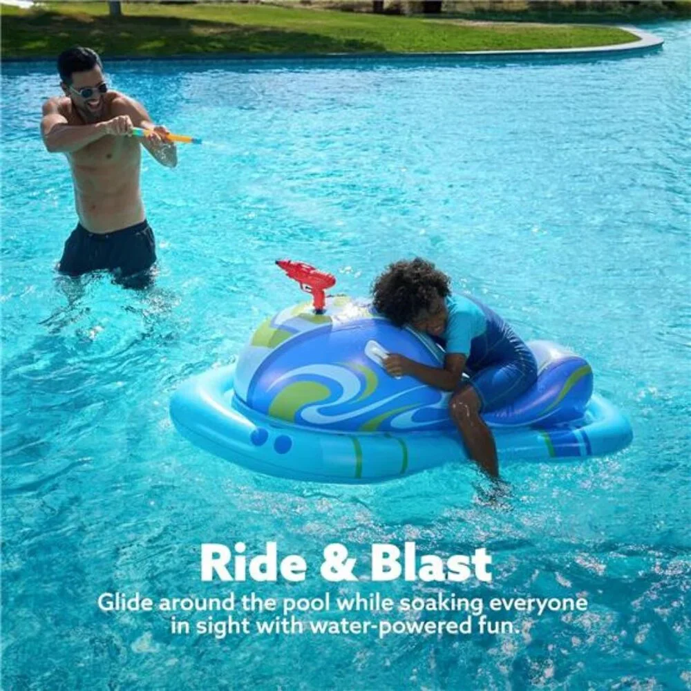 Kids‎ Inflatable Jet Ski Pool Floats Pool Floaties with Water Guns Games